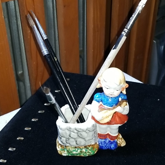 Occupied Japan Girl Ceramic Small Planter - Picture 5 of 5